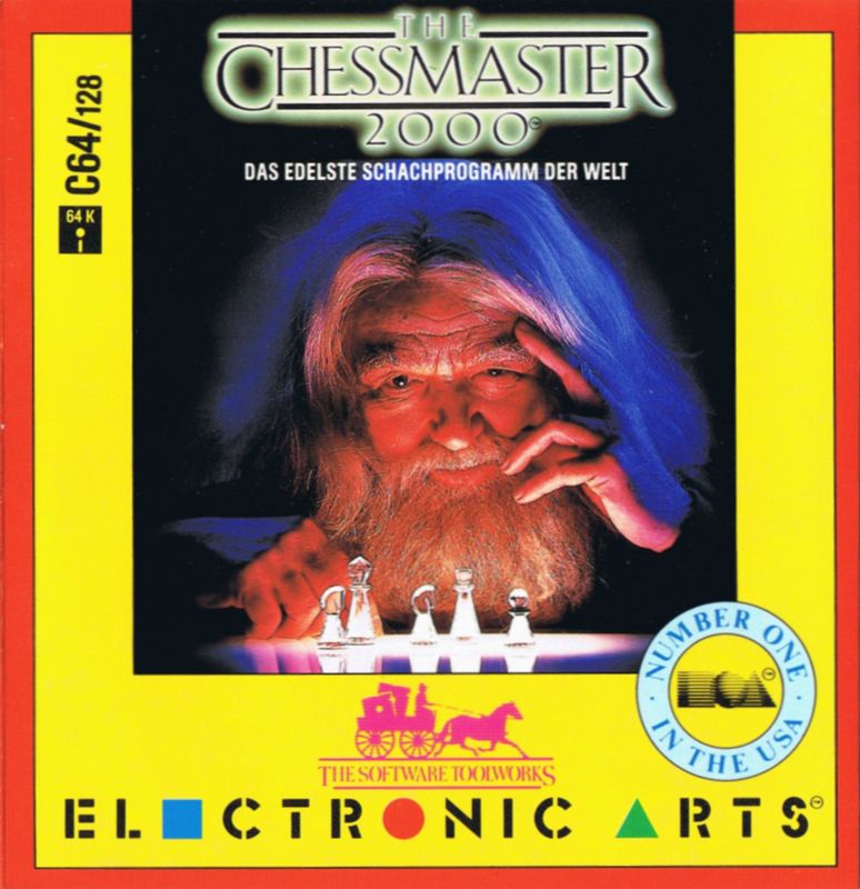 Chessmaster 2000 box art for Commodore 64